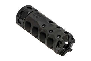 Precision Armament HYPERTAP 7.62 NATO Muzzle Brake with 5/8x24 threading with black Ionbond finish.